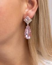 Load image into Gallery viewer, Diamond Life Pink Earrings