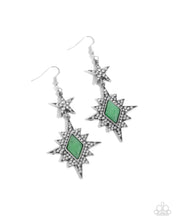 Load image into Gallery viewer, Stellar State of Mind Green Earrings