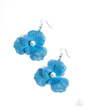 Load image into Gallery viewer, PETAL the Score Blue Earrings