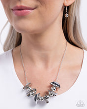 Load image into Gallery viewer, First Come First CURVE Silver Necklace