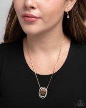 Load image into Gallery viewer, Glistening Grade Brown Necklace
