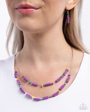 Load image into Gallery viewer, Earthy Extrovert Purple Necklace