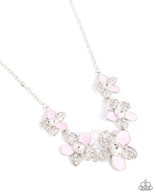 April Showers Bring Flowers Pink Necklace