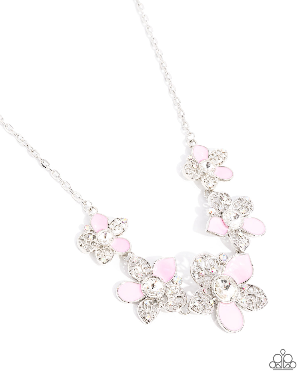 April Showers Bring Flowers Pink Necklace