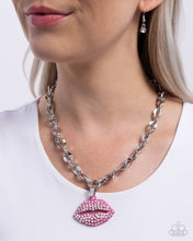 Load image into Gallery viewer, Keepsake Kisser Pink Necklace