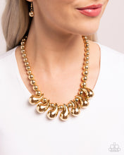 Load image into Gallery viewer, Raindrop Rebel Gold Necklace