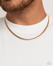 Load image into Gallery viewer, CURB the Peace Mens Gold Necklace