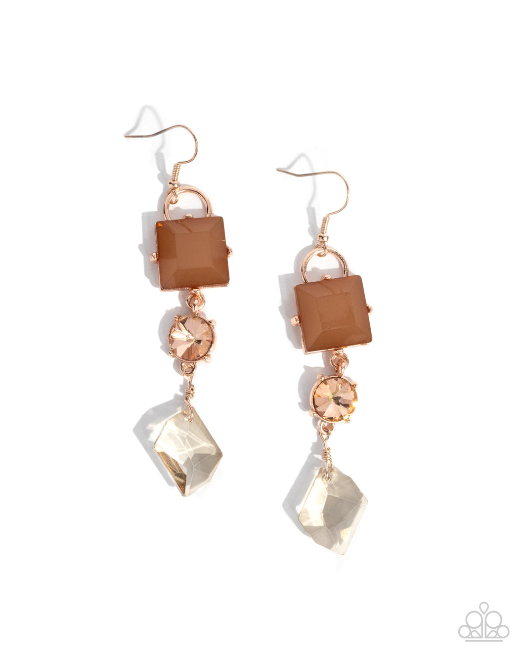 Alluring Assertion Rose Gold Earrings
