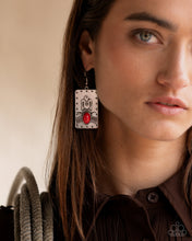 Load image into Gallery viewer, Invincible Icon Red Earrings