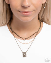 Load image into Gallery viewer, Loveable Layers Brass Necklace