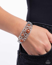 Load image into Gallery viewer, Cultured Confidence Brown Hinged Bracelet