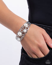 Load image into Gallery viewer, Cultured Confidence White Hinge Bracelet