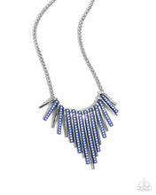 Load image into Gallery viewer, Fashionable Fringe Blue Necklace