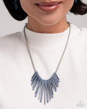 Load image into Gallery viewer, Fashionable Fringe Blue Necklace