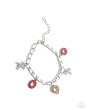 Load image into Gallery viewer, XOXO Stream Red Earrings