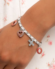 Load image into Gallery viewer, XOXO Stream Red Earrings