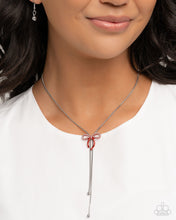 Load image into Gallery viewer, Bombshell Bow Red Necklace