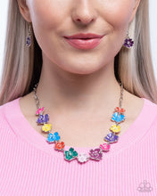 Load image into Gallery viewer, French Florals Purple Necklace