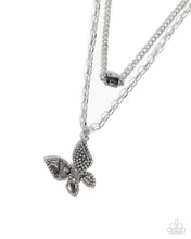 Load image into Gallery viewer, Hovering Headline Silver Necklace