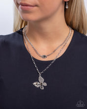 Load image into Gallery viewer, Hovering Headline Silver Necklace