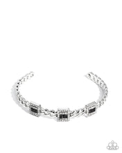 Load image into Gallery viewer, Suitable Squares Black Cuff Bracelet