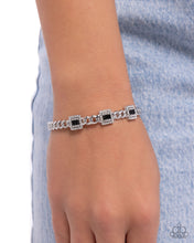 Load image into Gallery viewer, Suitable Squares Black Cuff Bracelet