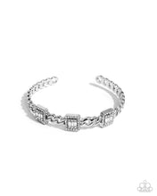 Load image into Gallery viewer, Suitable Squares White Cuff Bracelet