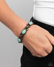 Load image into Gallery viewer, Rustic Record Brass Bracelet