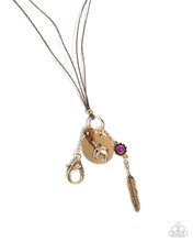 Load image into Gallery viewer, Free-Spirited Fate Gold Lanyard