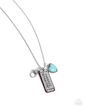 Load image into Gallery viewer, Heart of a Cowgirl Blue Necklace