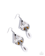Load image into Gallery viewer, Abstract Articulation White Earrings