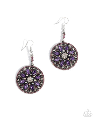 Cathedral Chic Purple Earrings