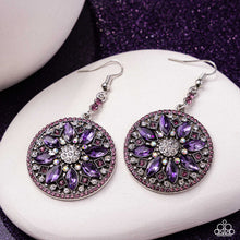 Load image into Gallery viewer, Cathedral Chic Purple Earrings