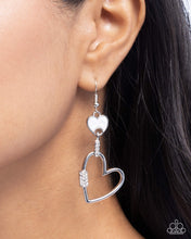 Load image into Gallery viewer, Eternally Enamored White Earrings