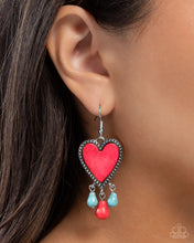 Load image into Gallery viewer, Grandiose Gaze Red Earrings