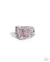Load image into Gallery viewer, Confident Crisscross Pink Ring