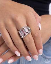 Load image into Gallery viewer, Confident Crisscross Pink Ring