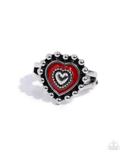 Load image into Gallery viewer, Courting Chic Red Skinny Band Ring