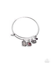 Load image into Gallery viewer, Playful Pageantry Purple Bangle