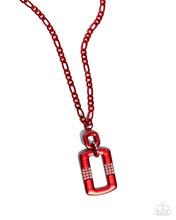 Load image into Gallery viewer, Metallic Movement Red Necklace