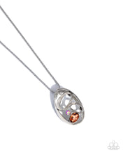 Load image into Gallery viewer, Dramatic Destiny Orange Necklace