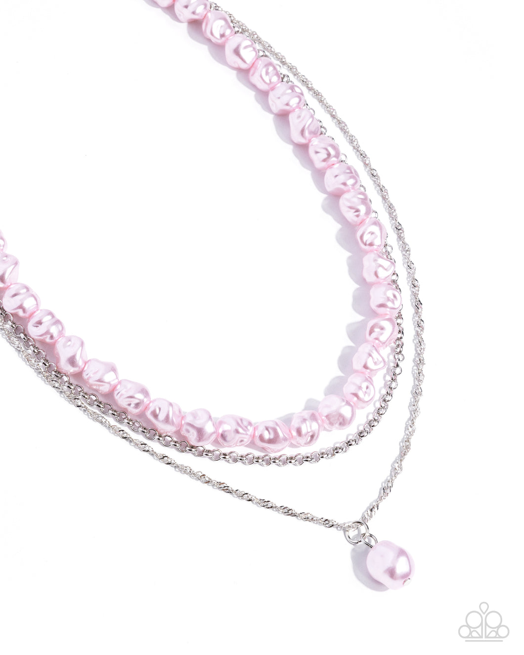 Baroque Bling Pink Necklace