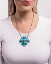 Load image into Gallery viewer, Stony Strength Blue Necklace