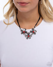 Load image into Gallery viewer, Woven Welcome Red Necklace
