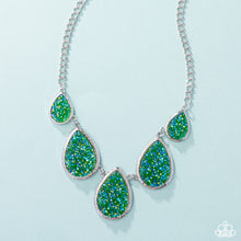Load image into Gallery viewer, Geode Gamut Multi/ Green Necklace