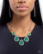 Load image into Gallery viewer, Geode Gamut Multi/ Green Necklace