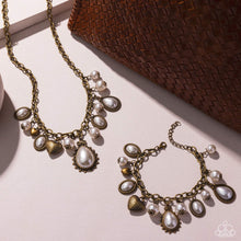 Load image into Gallery viewer, Pearly Prelude Brass Necklace
