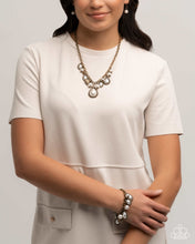 Load image into Gallery viewer, Pearly Prelude Brass Necklace