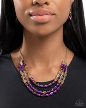 Load image into Gallery viewer, Playful Passage Purple Necklace
