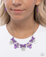 Load image into Gallery viewer, Socialite Statement Purple Necklace